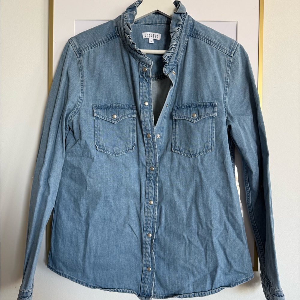 Denim Button-Up Shirt